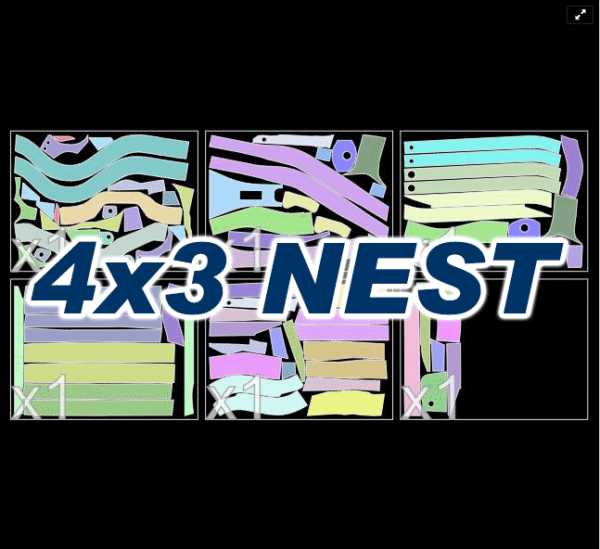 59-64 Chevy Impala X Frame Complete FULL Frame Wrap (Canadian or US Frame) - DXF Files - Image 2