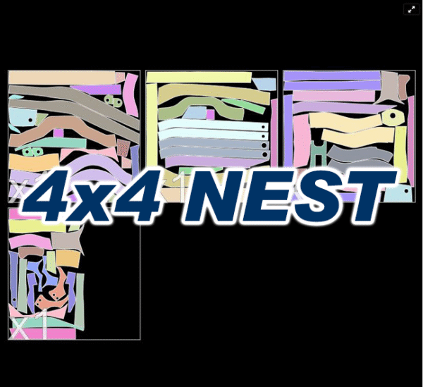 59-64 Chevy Impala X Frame Complete FULL Frame Wrap (Canadian or US Frame) - DXF Files - Image 3